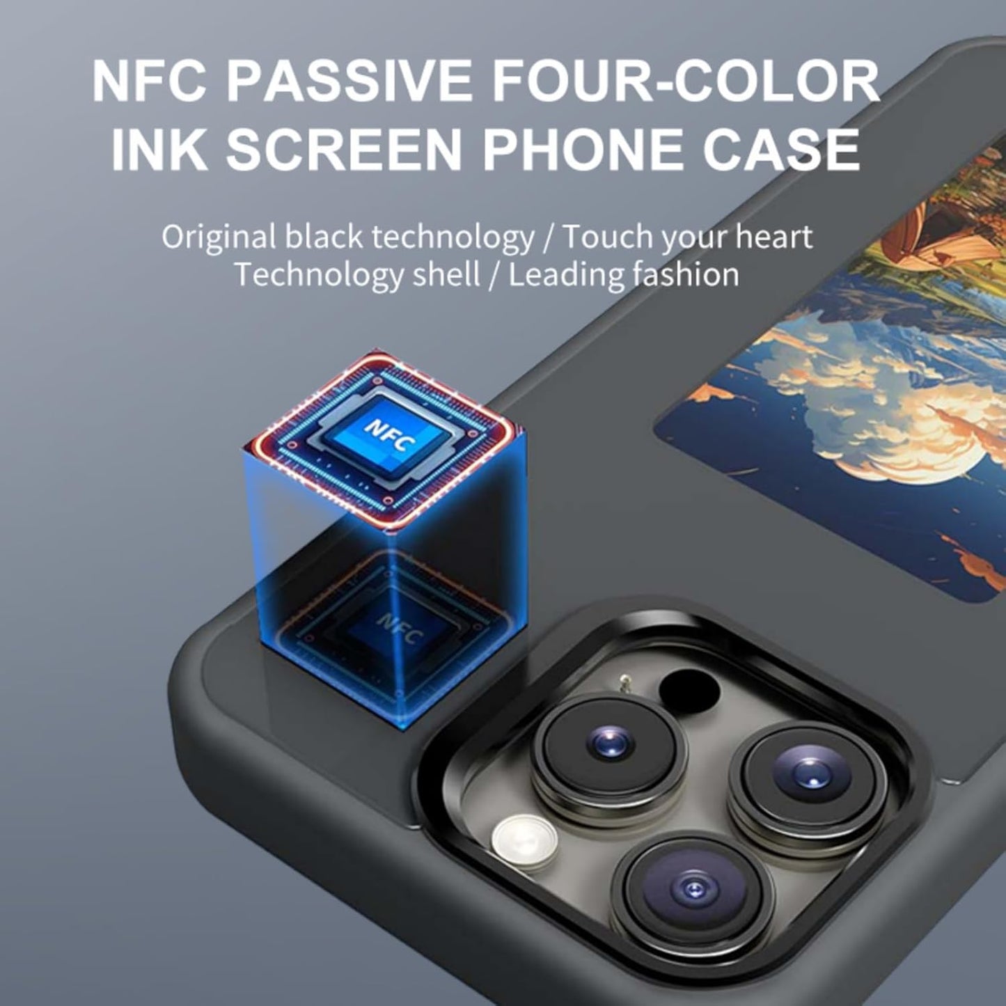 E-Ink NFC Display Phone Case