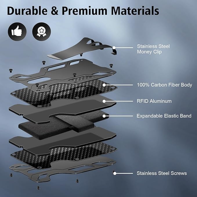 Carbon FIber Card Holder Wallet